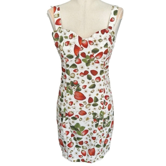 Rouje Paris Angie Mini Dress in Strawberry Blanc | 6 - Picture 3 of 10